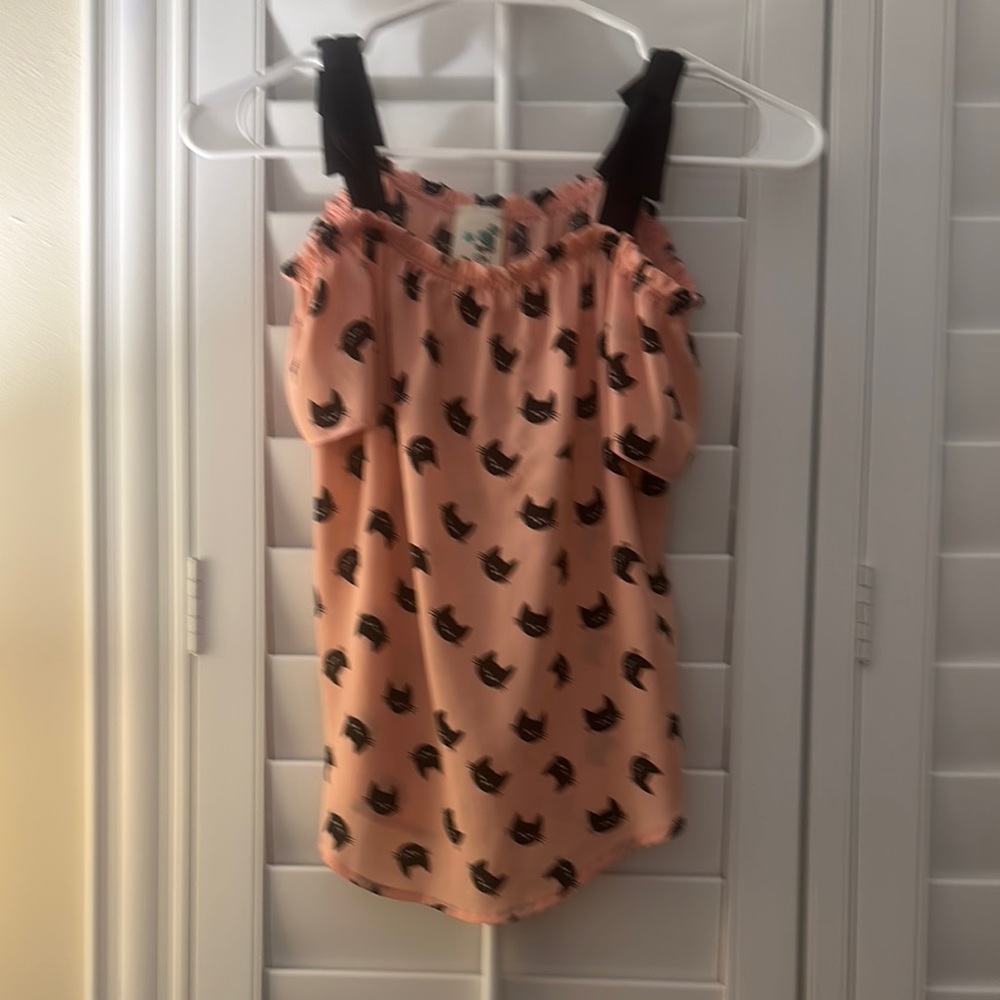 Girls Lili Bleu off the shoulder blouse
